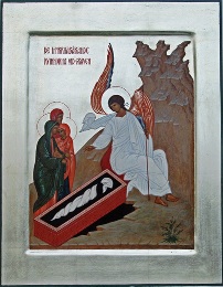 The myrrha bearing women at the tomb